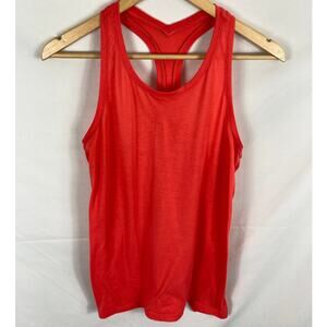 Athleta Coral Pink Orange Racerback Athletic Tank Size Small